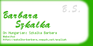 barbara szkalka business card